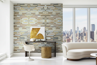 Geometric Cascade Wallpaper Mural