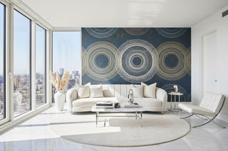 Geometric Circular Vision Wallpaper Mural