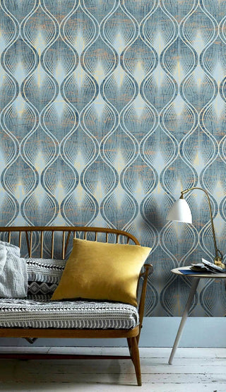 Geometric Cone Pattern Wallpaper Mural-Geometric Shapes Wallpaper