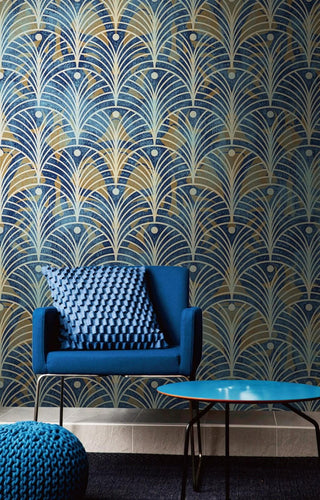 Geometric Dee Pattern Wallpaper Mural-Geometric Shapes Wallpaper