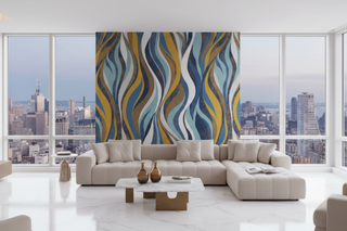 Geometric Flames Wallpaper Mural
