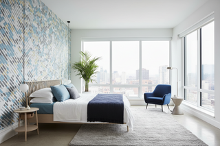 Geometric Geranium Wallpaper Mural
