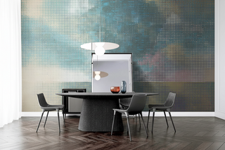 Geometric Heather Haze Wallpaper Mural