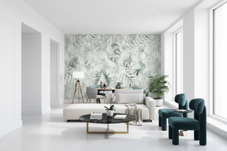 Geometric Leafs Design - Tropical Wallpaper Murals