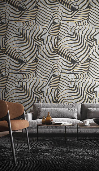 Geometric Linear Pale Wallpaper Mural-Geometric Shapes Wallpaper