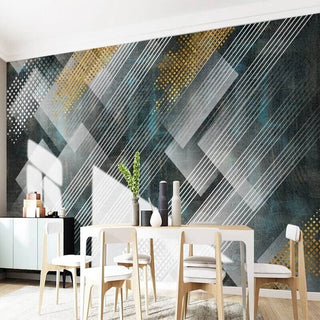Geometric Lines Wallpaper for Home Wall Decor-Geometric Shapes Wallpaper