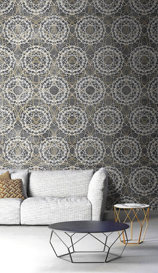 Geometric Mandala Reunion Wallpaper Mural-Geometric Shapes Wallpaper