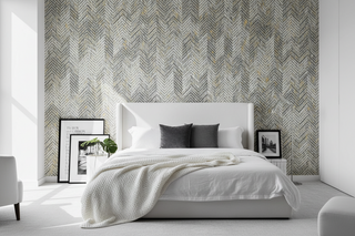 Geometric Zig Zags Wallpaper Mural