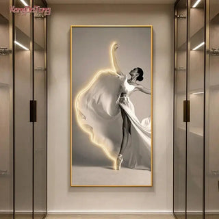 Girl Dance Art LED Wall Lamp for Interior Decoration-LED Wall Art