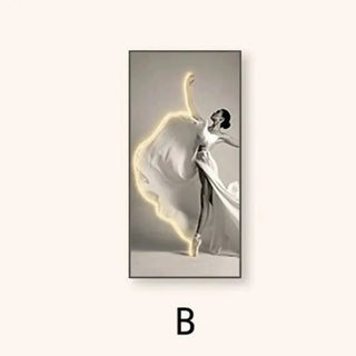 Girl Dance Art LED Wall Lamp for Interior Decoration-LED Wall Art