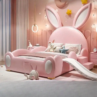 Girls Room Bunny Rabbit Bed Set – Whimsical Design with Easy Assembly-Kids Furniture