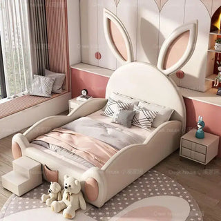 Girls Room Bunny Rabbit Bed Set – Whimsical Design with Easy Assembly-Kids Furniture