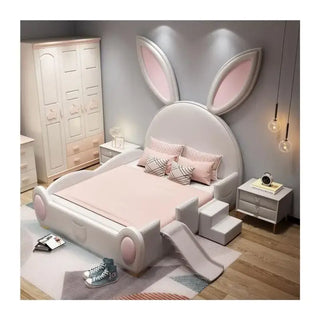 Girls Room Bunny Rabbit Bed Set – Whimsical Design with Easy Assembly-Kids Furniture