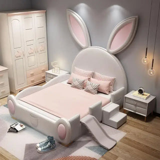 Girls Room Bunny Rabbit Bed Set – Whimsical Design with Easy Assembly-Kids Furniture