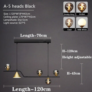 Glass Ball Chandelier: Elegant Lighting for Kitchen-Kitchen Island