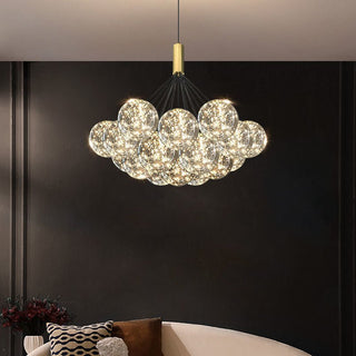 Glass Ball Chandeliers for Living Room and Dining-Chandeliers