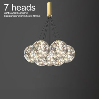 Glass Ball Chandeliers for Living Room and Dining-Chandeliers