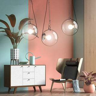 Glass Globe LED Hanging Light Chandelier-Pendant Lights