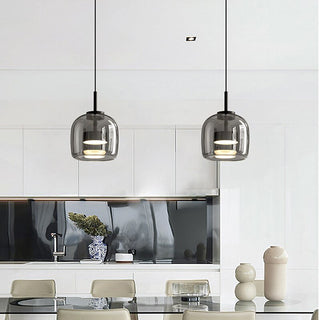 Glass LED Pendant Hanging Lamp For Dining Room-Pendant Lights