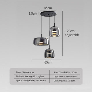 Glass LED Pendant Hanging Lamp For Dining Room-Pendant Lights