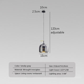 Glass LED Pendant Hanging Lamp For Dining Room-Pendant Lights