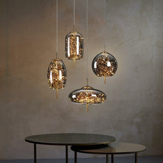 Glass Net Long Line Pendant Chandelier Lights-Pendant Lights