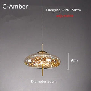 Glass Net Long Line Pendant Chandelier Lights-Pendant Lights