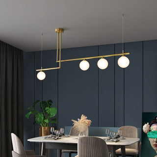 Globe Chandelier: Elegant Lighting for a Striking Ambiance-Kitchen Island