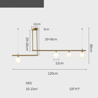 Globe Chandelier: Elegant Lighting for a Striking Ambiance-Kitchen Island