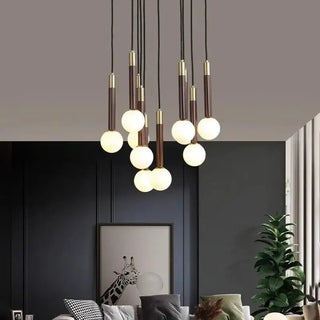 Globe Pendant Ceiling Light Hanging Loops Chandelier-Chandeliers