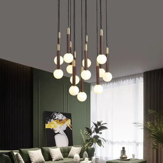 Globe Pendant Ceiling Light Hanging Loops Chandelier-Chandeliers