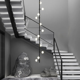 Globe Stems Chandelier: Exquisite Lighting Fixture-Staircase Chandeliers