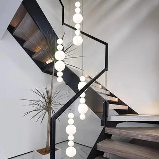 Globes Pendant Loops Staircase Chandelier Lighting-Staircase Chandeliers
