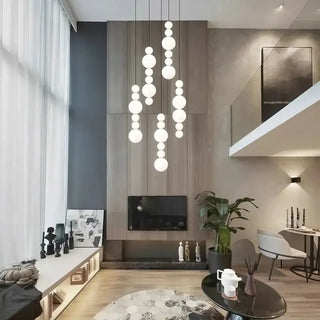 Globes Pendant Loops Staircase Chandelier Lighting-Staircase Chandeliers
