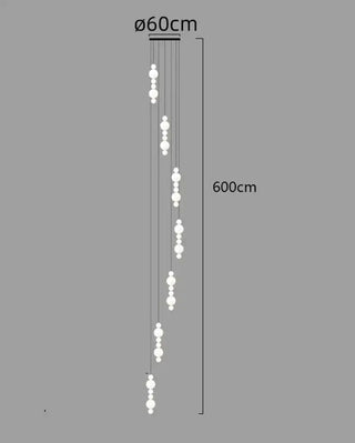 Globes Pendant Loops Staircase Chandelier Lighting-Staircase Chandeliers