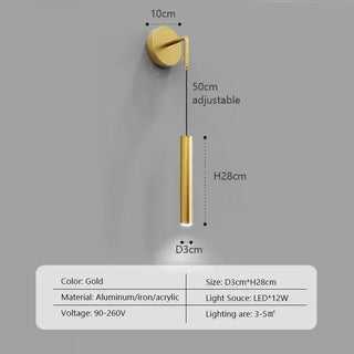 Glow Drop Bedside Pendant Wall Light-Wall Lights