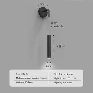 Glow Drop Bedside Pendant Wall Light-Wall Lights