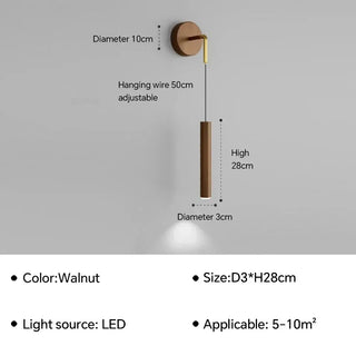 Glow Drop Bedside Pendant Wall Light-Wall Lights