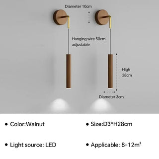 Glow Drop Bedside Pendant Wall Light-Wall Lights