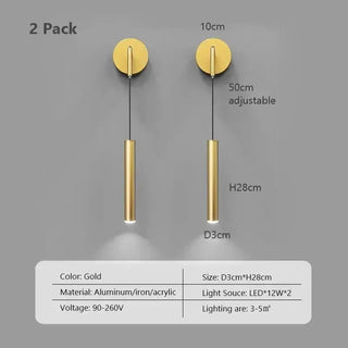 Glow Drop Bedside Pendant Wall Light-Wall Lights