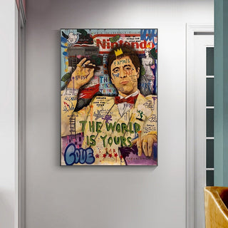 Godfather Smokes Canvas Print for Modern Pop Art Home Decor-GodFather Art