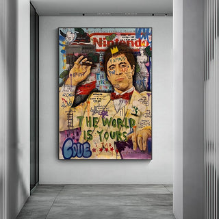Godfather Smokes Canvas Print for Modern Pop Art Home Decor-GodFather Art