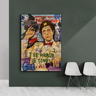 Godfather Smokes Canvas Print for Modern Pop Art Home Decor-GodFather Art