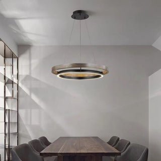 Grace LED Chandelier - Double Circular Chandelier-Chandeliers