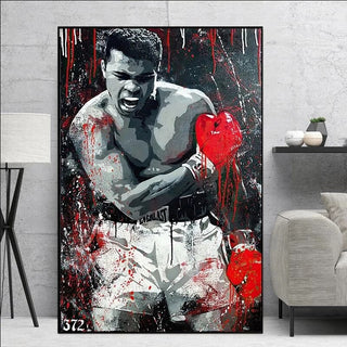 Graffiti Muhammad Ali Boxing King Sports Art-Boxing Wall Art