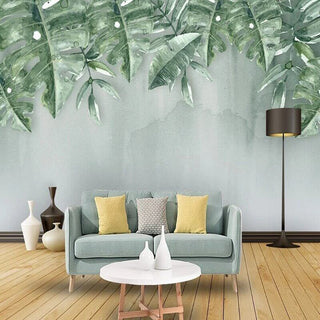 Green Leaf Wallpaper for Home Wall Decor-Flower & Leaf Wallpaper