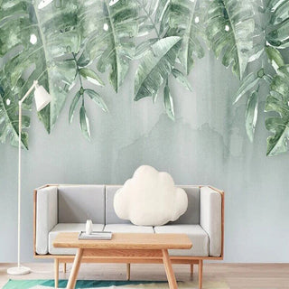 Green Leaf Wallpaper for Home Wall Decor-Flower & Leaf Wallpaper