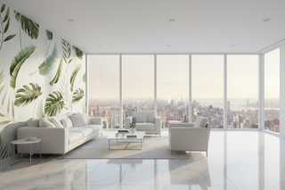 Green Leaves Kind Wallpaper Mural