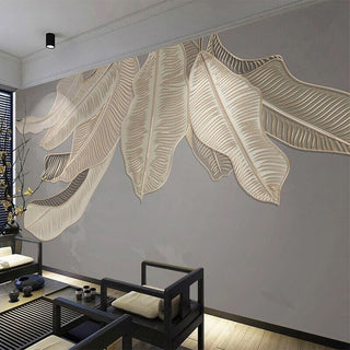 Green Plants Nordic Style Wallpaper for Home Wall Decor-Flower & Leaf Wallpaper