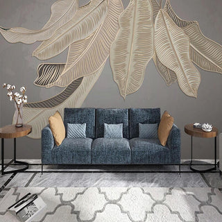 Green Plants Nordic Style Wallpaper for Home Wall Decor-Flower & Leaf Wallpaper